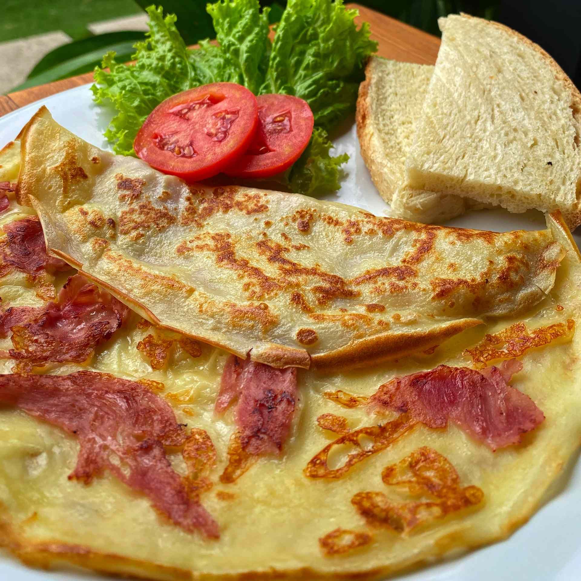 crepe ham & cheese