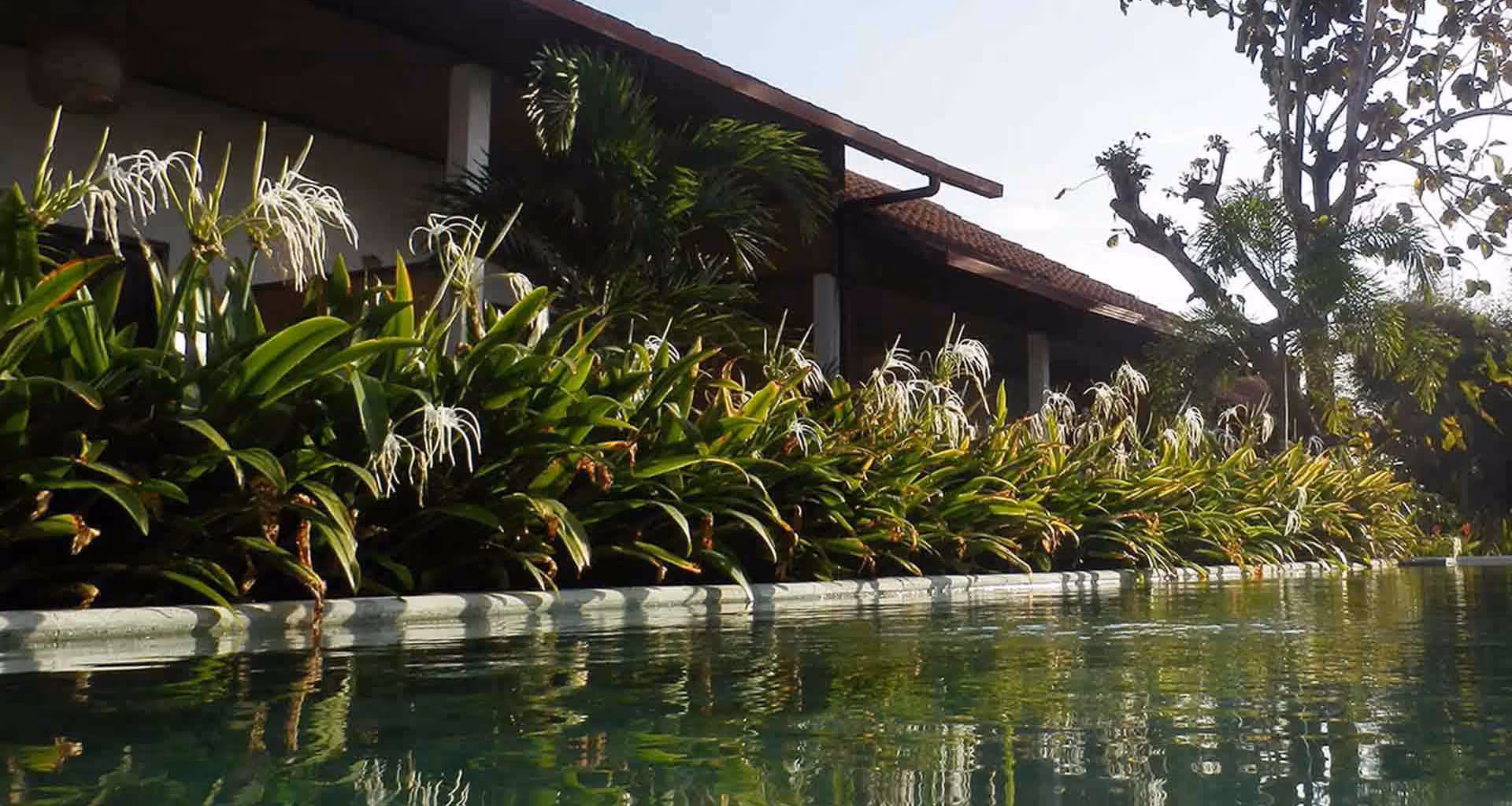 Casa Asia restaurant, near the Big Garuda Statue. It's quiet, airy, big, and far far from any traffic!